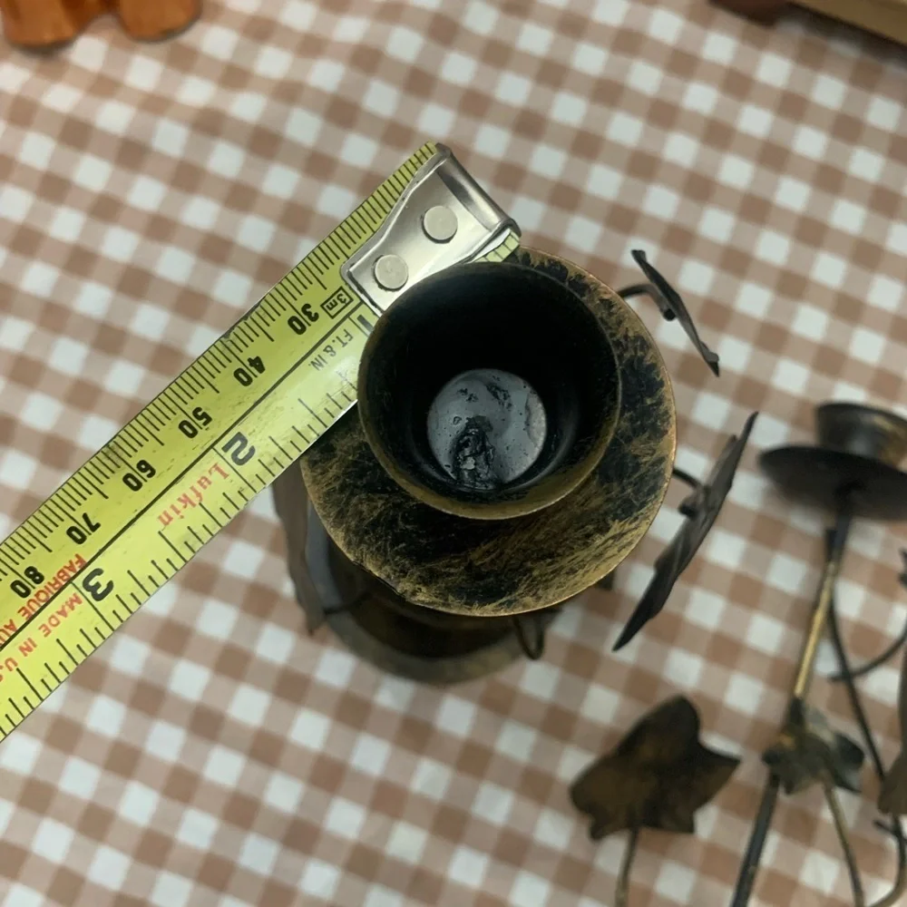 Artistic Black and Gold Candle Holders - Picture 4 of 4